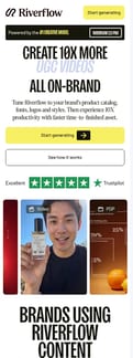 Riverflow_ai landing page mobile screenshot