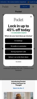 Heypocketai landing page mobile screenshot