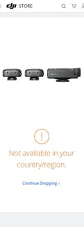 Dji landing page mobile screenshot