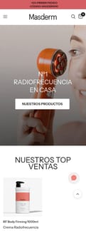 Beauty Studio landing page mobile screenshot