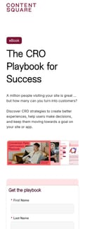 Contentsquare landing page mobile screenshot