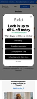 Heypocketai landing page mobile screenshot