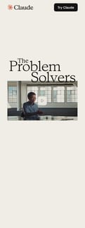 Claude landing page mobile screenshot