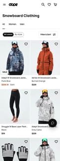 Dope-snow landing page mobile screenshot