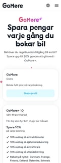 Gomore landing page mobile screenshot