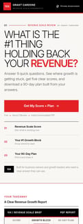 Grant-cardone landing page mobile screenshot