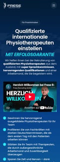 Frese-recruiting-gmbh landing page mobile screenshot