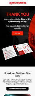 Crowdstrike landing page mobile screenshot