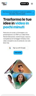 Heygen landing page mobile screenshot