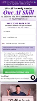 ClickFunnels landing page mobile screenshot