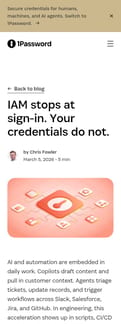 1password landing page mobile screenshot