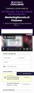 ClickFunnels landing page mobile screenshot
