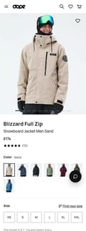 Dope-snow landing page mobile screenshot