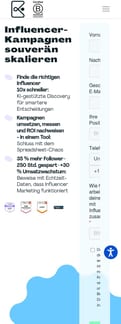 Kolsquare landing page mobile screenshot