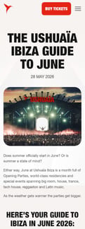 Ushuaia landing page mobile screenshot