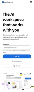Trello landing page mobile screenshot