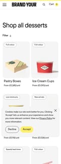 Brandyour landing page mobile screenshot