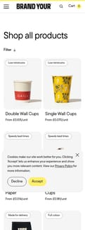 Brandyour landing page mobile screenshot