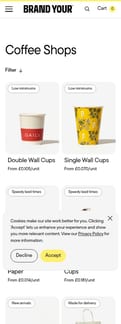 Brandyour landing page mobile screenshot