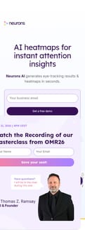 Neuronsinc landing page mobile screenshot