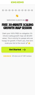 Sabri suby landing page mobile screenshot