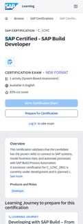 Sap landing page mobile screenshot
