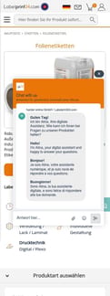 Labelprint24 landing page mobile screenshot
