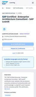 Sap landing page mobile screenshot