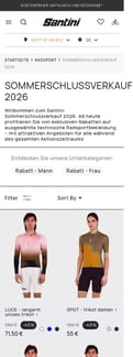 Santini landing page mobile screenshot
