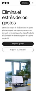 Pleo landing page mobile screenshot