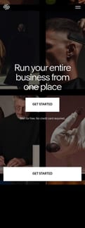 Squarespace landing page mobile screenshot