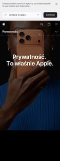 Apple landing page mobile screenshot