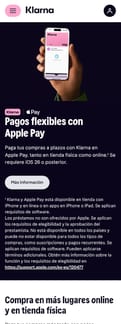 Klarna landing page mobile screenshot