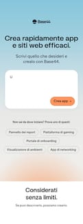 Base44 landing page mobile screenshot