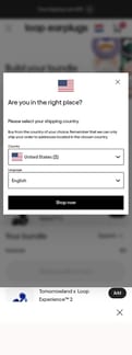 Loop landing page mobile screenshot