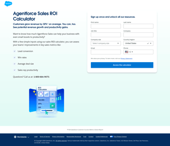 Salesforce landing page desktop screenshot