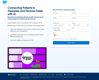 Salesforce landing page desktop screenshot
