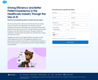 Salesforce landing page desktop screenshot
