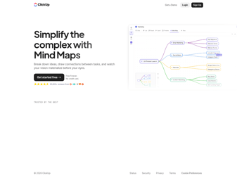 Clickup landing page desktop screenshot