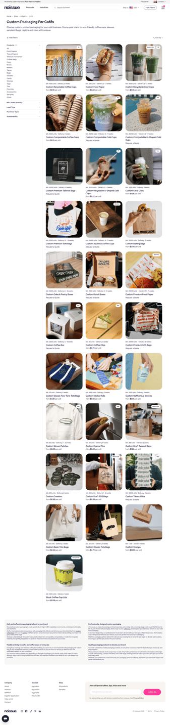 Noissue landing page desktop screenshot