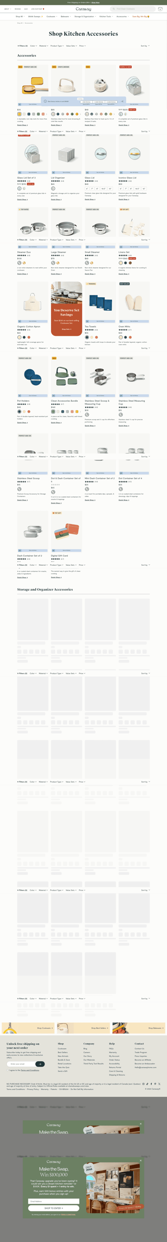 Caraway landing page desktop screenshot