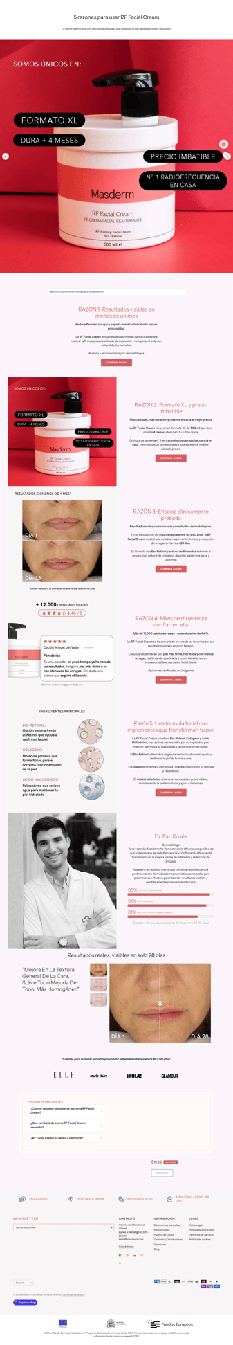Beauty Studio landing page desktop screenshot