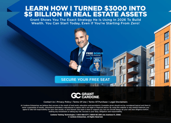 Grant Cardone landing page desktop screenshot