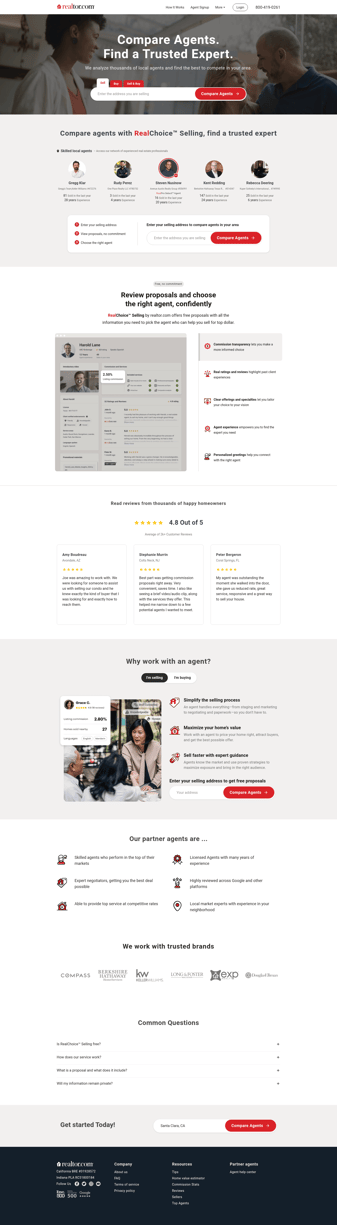 Realtor.com landing page desktop screenshot