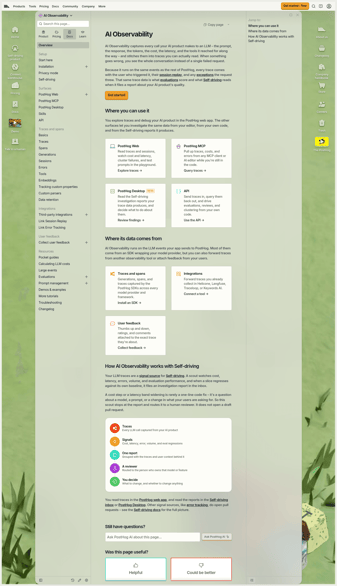 PostHog landing page desktop screenshot