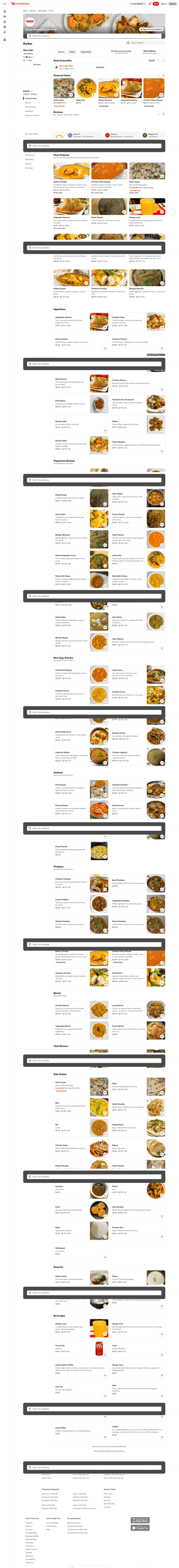 DoorDash landing page desktop screenshot