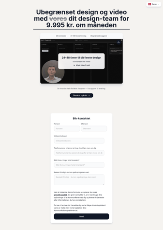 Obsidian Agency landing page desktop screenshot