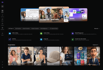 Creatify AI landing page desktop screenshot