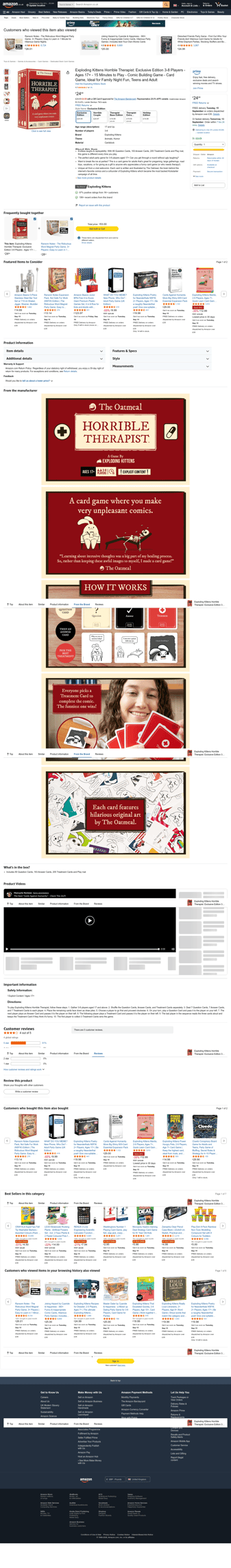 Exploding Kittens landing page desktop screenshot