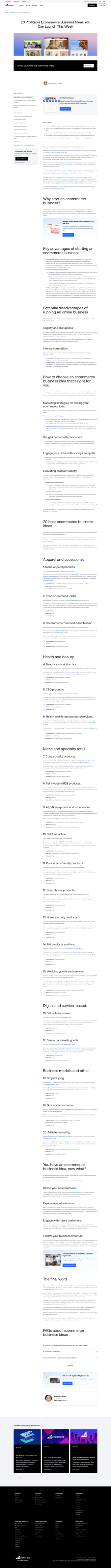 Bigcommerce landing page desktop screenshot